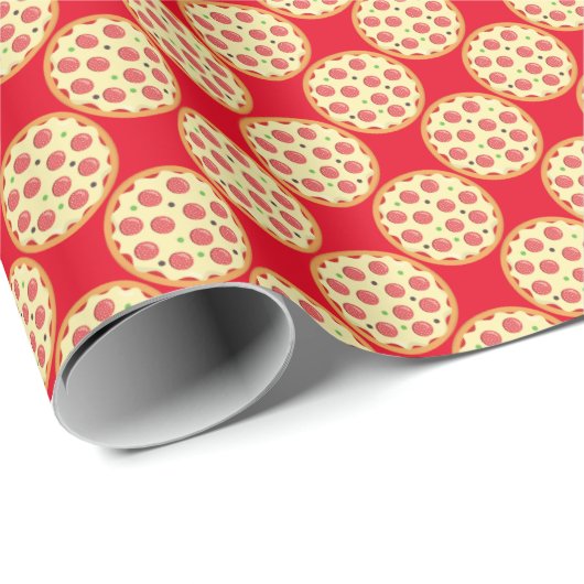 Hele pepperoni pizzagepantserde verpakkingspapier cadeaupapier (Rol Hoek)