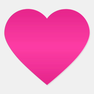 Hele Pink Verlopende Blank Hart Sticker