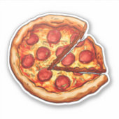 hele pizza sticker (Voorkant)