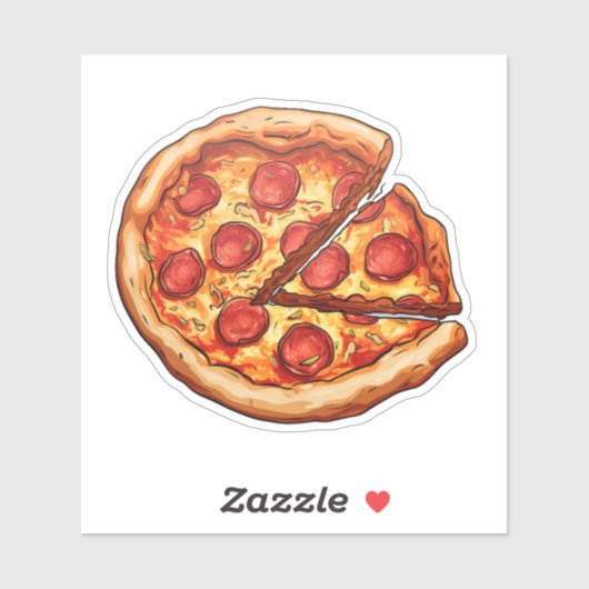 hele pizza sticker (Vel)