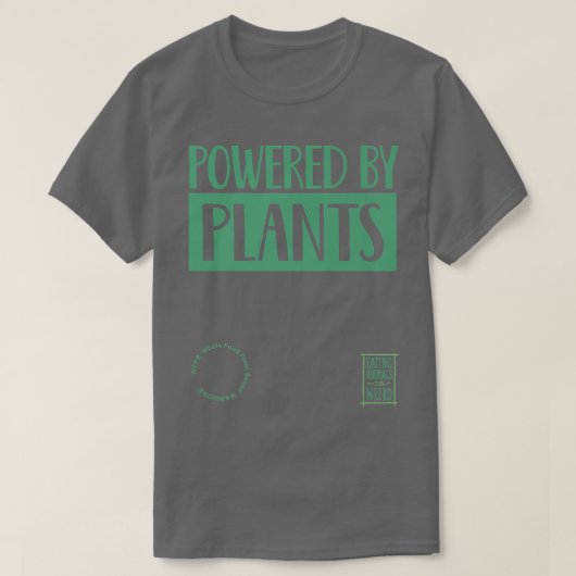 Hele Plant, Vegan, Vegetarian WFPB T-shirt (Design voorkant)