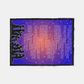 Hele Psalm 91 Fleece Blanket (Voorkant (Horizontaal))