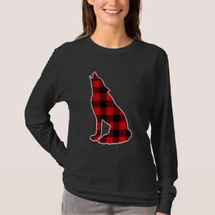 Hele rode buffel geruite hond pup matching pj fami t-shirt