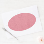 Hele Roze Troep Ovale Sticker (Envelop)