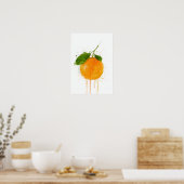 Hele Sinaasappel Vrucht Poster (Keuken)