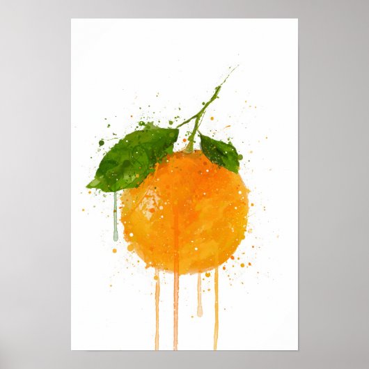 Hele Sinaasappel Vrucht Poster (Voorkant)