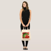 Hele Watermeloen & Slice Fotokunst Tote Bag (Voorkant (model))