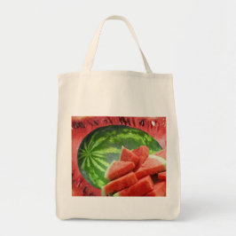 Hele Watermeloen & Slice Fotokunst Tote Bag