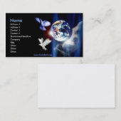 Hele wereld in zijn hand Visitekaartje Foto Art (Voorkant / Achterkant)