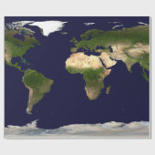 Hele Wereld - Planeet Aarde Cadeaupapier (Vlak)