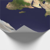 Hele Wereld - Planeet Aarde Cadeaupapier (Hoek)