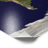Hele Wereld - Planeet Aarde Foto Afdruk (Hoek)