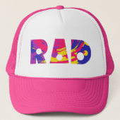 Helemaal 80s rad trucker pet (Voorkant)