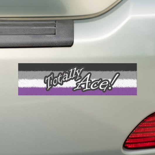 Helemaal Ace. Bumpersticker (Op auto)