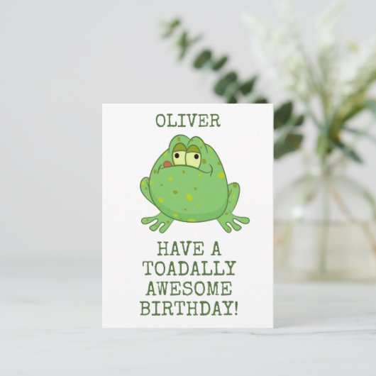 Helemaal Awesome Verjaardag Briefkaart (Staand voorkant)