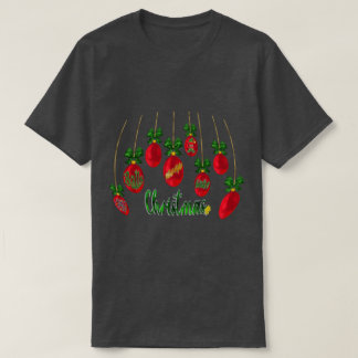 Helemaal ballen diep in de kerst brutaal design t-shirt