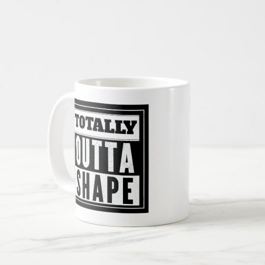 Helemaal buiten vorm koffiemok (Voorkant links)