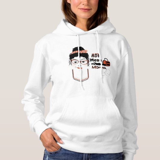 Helemaal Chaotische Moeders Hoodie (Voorkant)