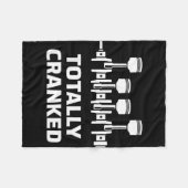Helemaal cranked grappige monteur auto motor humor fleece deken (Voorkant (Horizontaal))