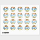 Helemaal dapper ronde sticker (Vel)