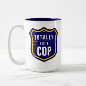 Helemaal geen Cop Tweekleurige Koffiemok (Links)