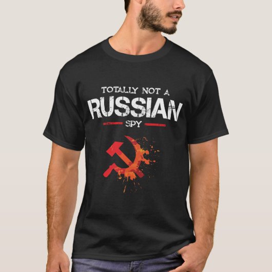 Helemaal geen Russische spion T-shirt (Voorkant)