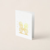 Helemaal gek op jou - Schattigee pinda liefde Stic Folie Kaarten (Voorkant)