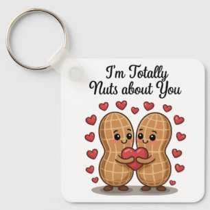 Helemaal gek op jou - Schattigee pinda liefde Stic Sleutelhanger