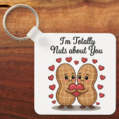 Helemaal gek op jou - Schattigee pinda liefde Stic Sleutelhanger (Voorkant)