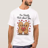 Helemaal gek op jou - Schattigee pinda liefde Stic T-shirt (Voorkant)