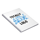 Helemaal Geweldige Lolo Blue Cadeaus Notitieboek (Rechterzijde)