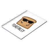 Helemaal Grappig Toast Brood Pun Notitieboek (Linkerzijde)