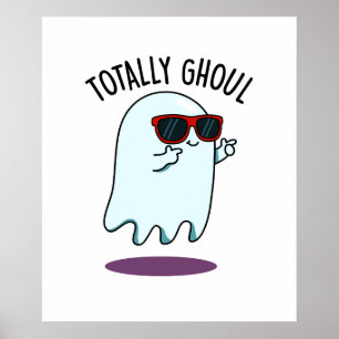 Helemaal Griezelfun Koel Halloween Geest Pun Poster