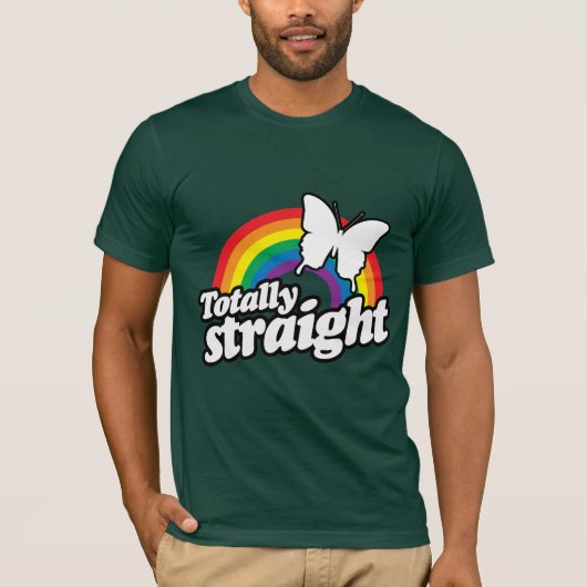 HELEMAAL HETERO VLINDER T-SHIRT (Voorkant)