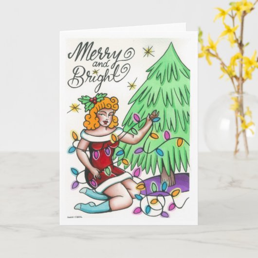 Helemaal in de knoop kaart (Gele Bloem)