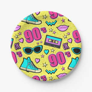 Helemaal jaren 90! Feest Papieren Bordje