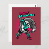 Helemaal Jawsome Shark Vaderdag Briefkaart (Voorkant / Achterkant)