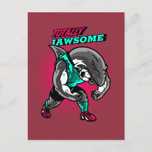 Helemaal Jawsome Shark Vaderdag Briefkaart (Voorkant)