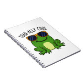 Helemaal Koel Grappige Pad Woordgrap Notitieboek (Rechterzijde)