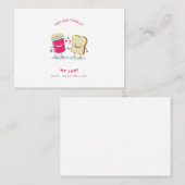 Helemaal mijn nummer voor valentijnsdag visitekaartje (Voorkant / Achterkant)