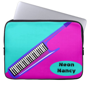 Helemaal Neon 80's Keytar Laptop Sleeve
