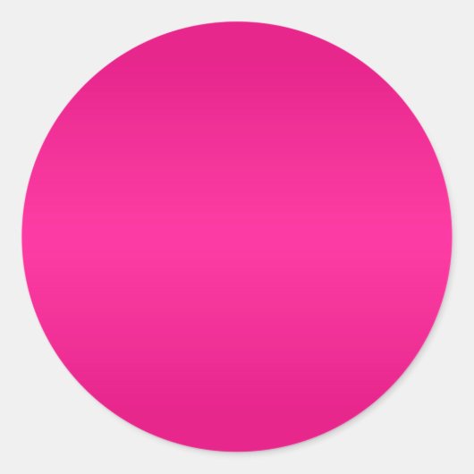 Helemaal Roze Verlopen Blank Ronde Sticker (Voorkant)