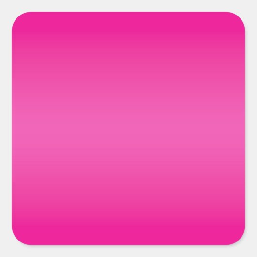Helemaal Roze Verlopen Blank Vierkante Sticker (Voorkant)