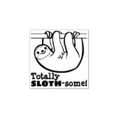Helemaal SLOTH-some Stamp Rubberstempel (Afrduk)