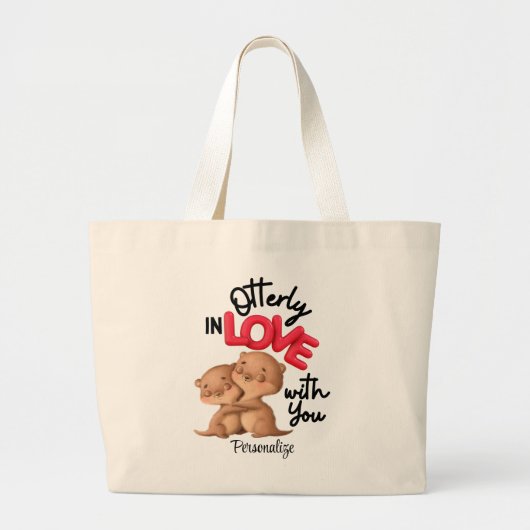 Helemaal verliefd op jou! - SCHATTIGEE VALENTIJNSD Grote Tote Bag (Voorkant)