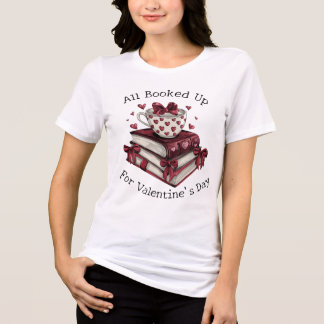 Helemaal Volgeboekt voor Valentijnsdag Kersenrood Tri-Blend Shirt
