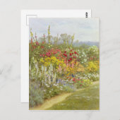 Helen Allingham  A Kruidachtige Grens Briefkaart (Voorkant / Achterkant)