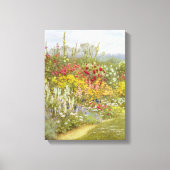 Helen Allingham A Kruidachtige Grens Canvas Afdruk (Voorkant)