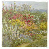 Helen Allingham  A Kruidachtige Grens Tegeltje (Voorkant)