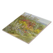 Helen Allingham  A Kruidachtige Grens Tegeltje (Zijkant)